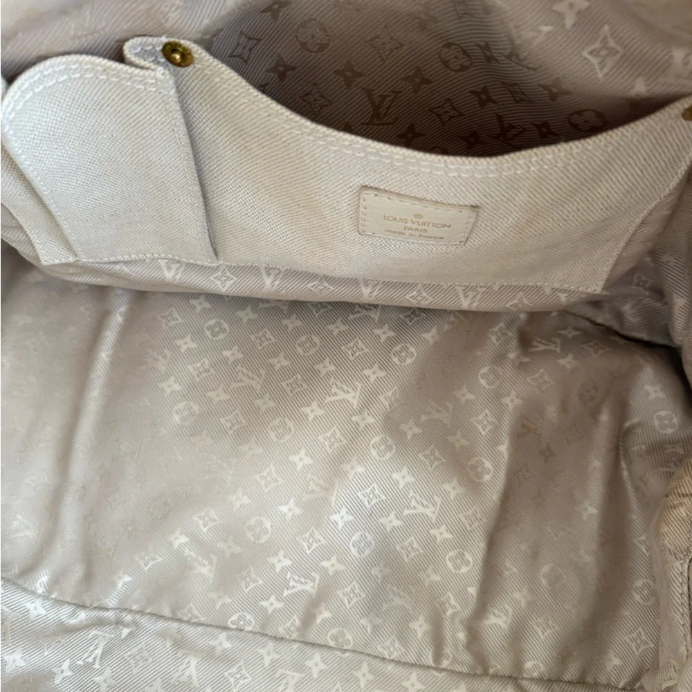 Louis Vuitton BOWLY‎ POLKA DOT PANAMA BAG